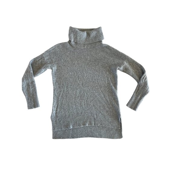 Bartolini Wool Cashmere Turtleneck Cowl Neck Sweater‎ Gray Small Made in Italy - Picture 1 of 7